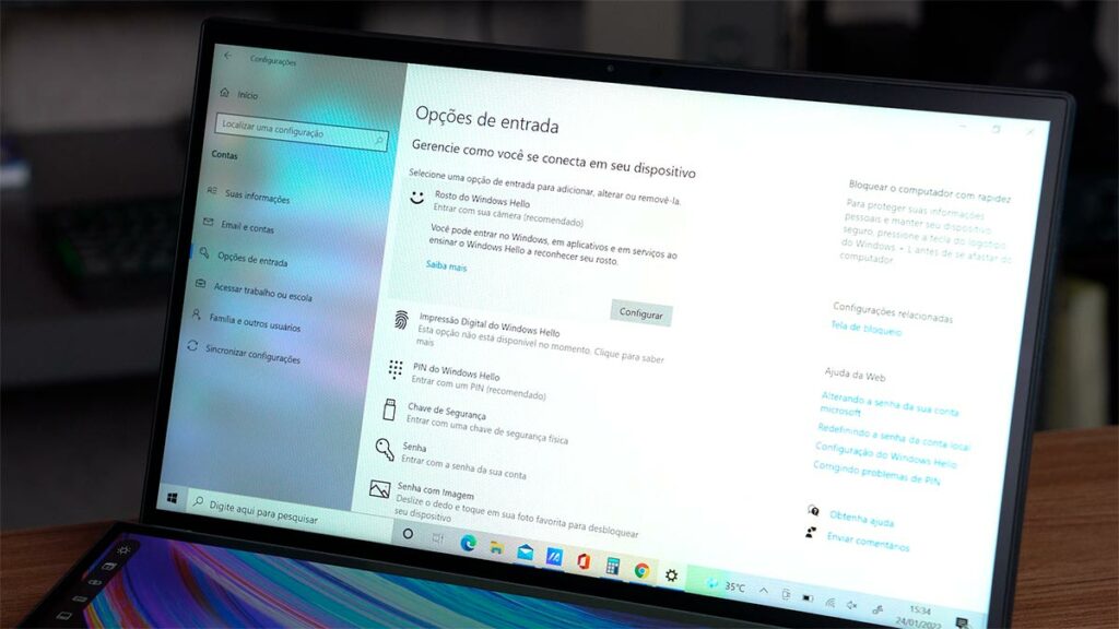Como usar o Reconhecimento Facial do Windows
