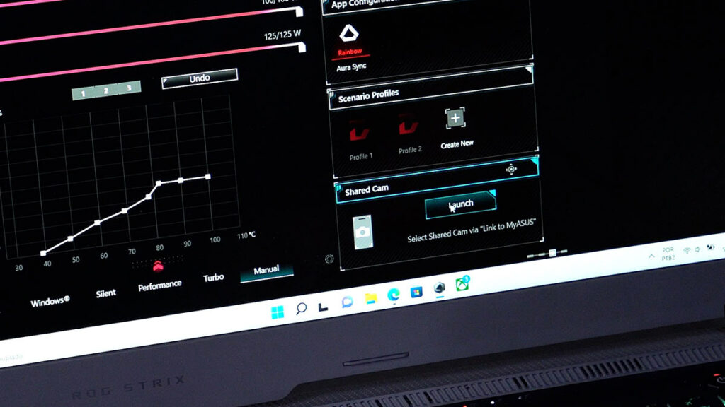 Armoury Crate que equipa os notebooks ASUS ROG