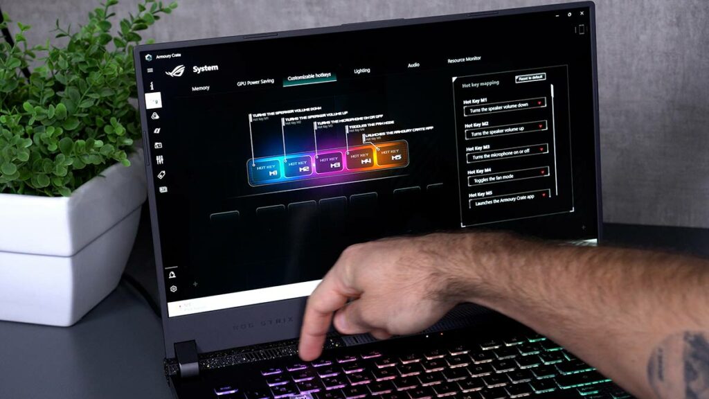 Armoury Crate que equipa os notebooks ASUS ROG