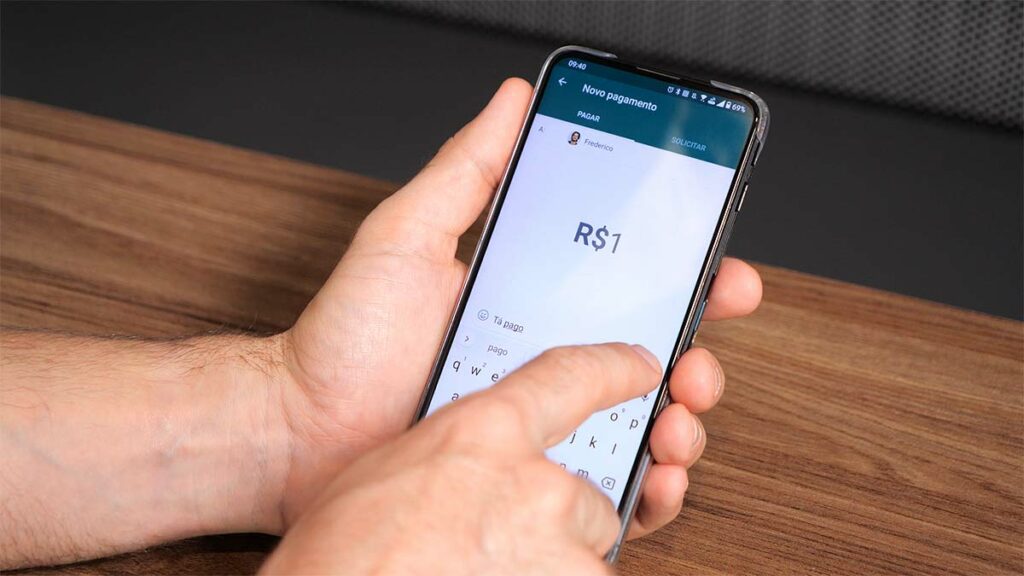 Enviando dinheiro para contatos no WhatsApp Pagamentos