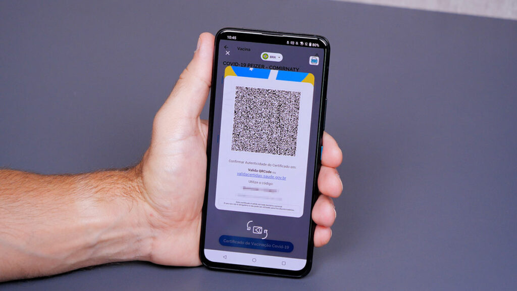 detalhe qr code certificado covid 19