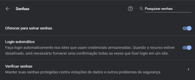 Como usar o gerenciador de senhas do Google