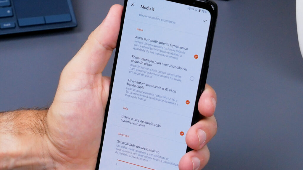 detalhe rog phone