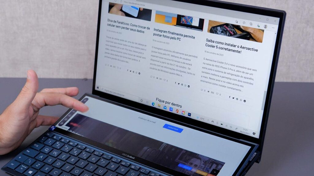 asus zenbook duo 14 duas telas