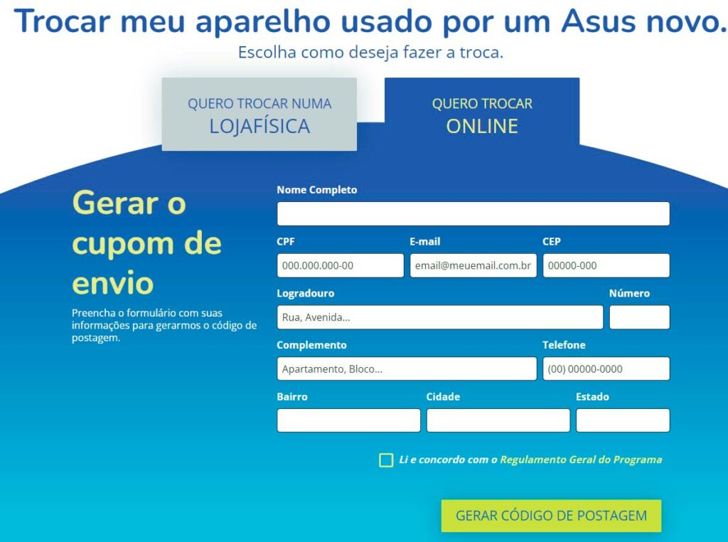 Zentroca: o programa de trocas da ASUS
