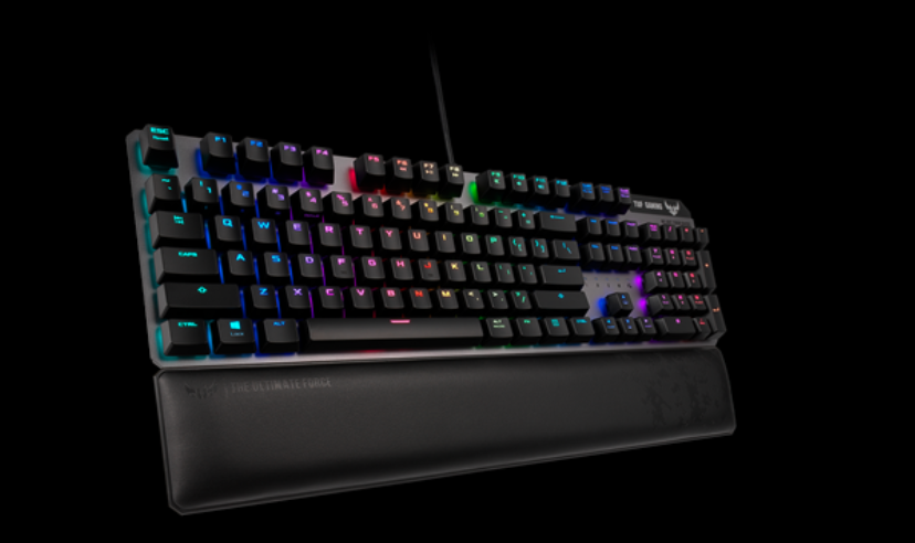 Teclado com retroiluminação colorida, um acessório para notebook que proporciona conforto e estilo durante o uso, ideal para gamers e profissionais.